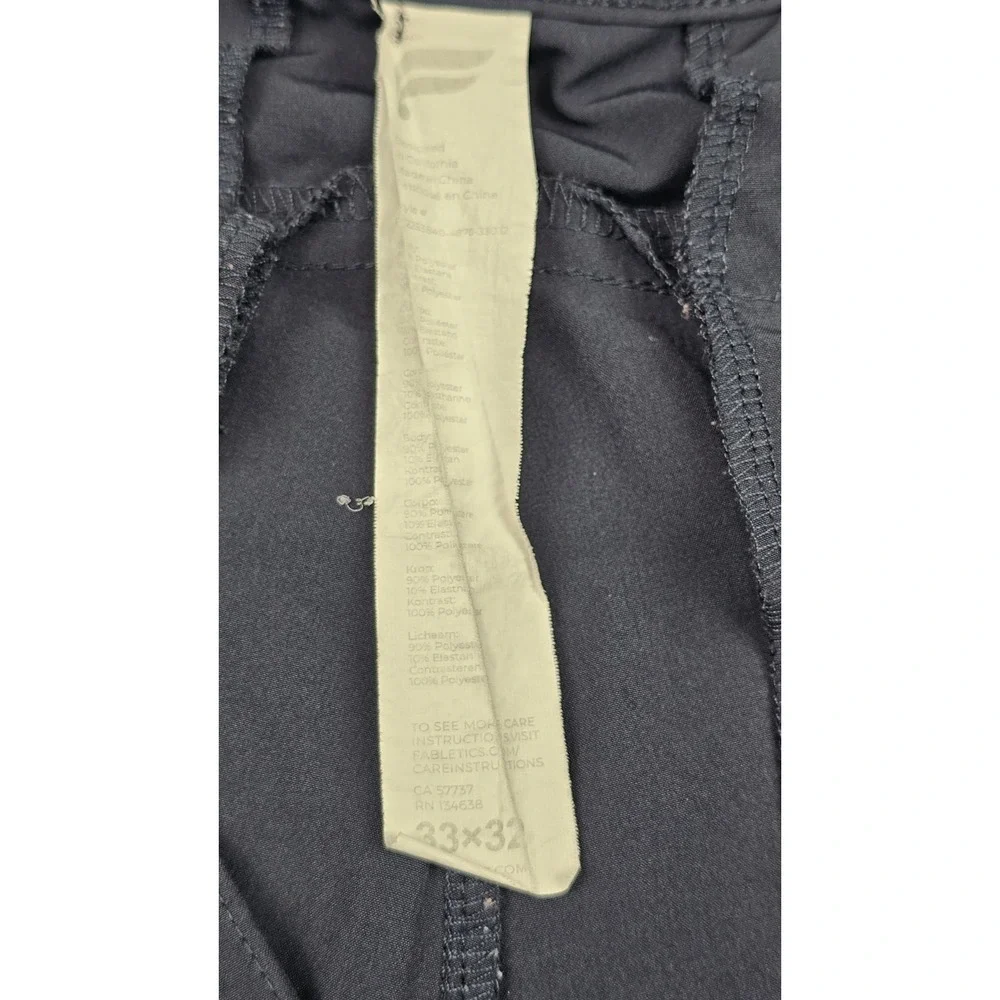 Fabletics The Only Pants Mens 33x32 Blue 4-Way Stretch Athleisure Performance